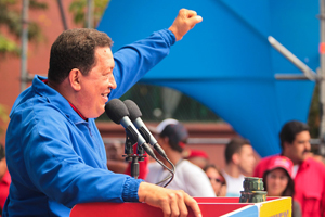 Miles en las calles de Caracas para celebrar el triunfo de Chávez con 10% de ventaja